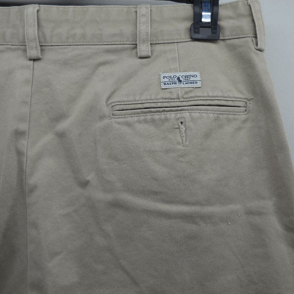 Polo Ralph Lauren Classic‎ Fit 9" Inseam Chino 34W Taup Tan Cotton Golf Casual
